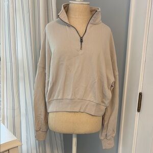 Abercrombie & Fitch Beige V-Neck Sweater